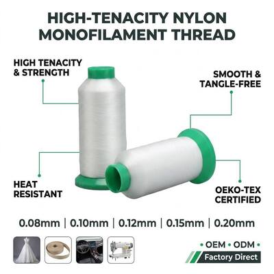 0.15MM 0.18MM 0.20MM 0.25MM 0.30MM Nylon Fishing Thread PA6 PA66 Monofilament Yarn Polyamide Mono
