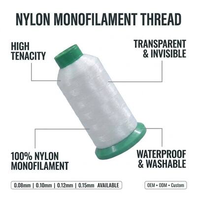 0.15MM 0.18MM 0.20MM 0.25MM 0.30MM Nylon Fishing Thread PA6 PA66 Monofilament Yarn Polyamide Mono